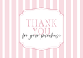 Striped Thank You Cards
